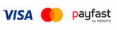 Visa, Mastercard and PayFast
